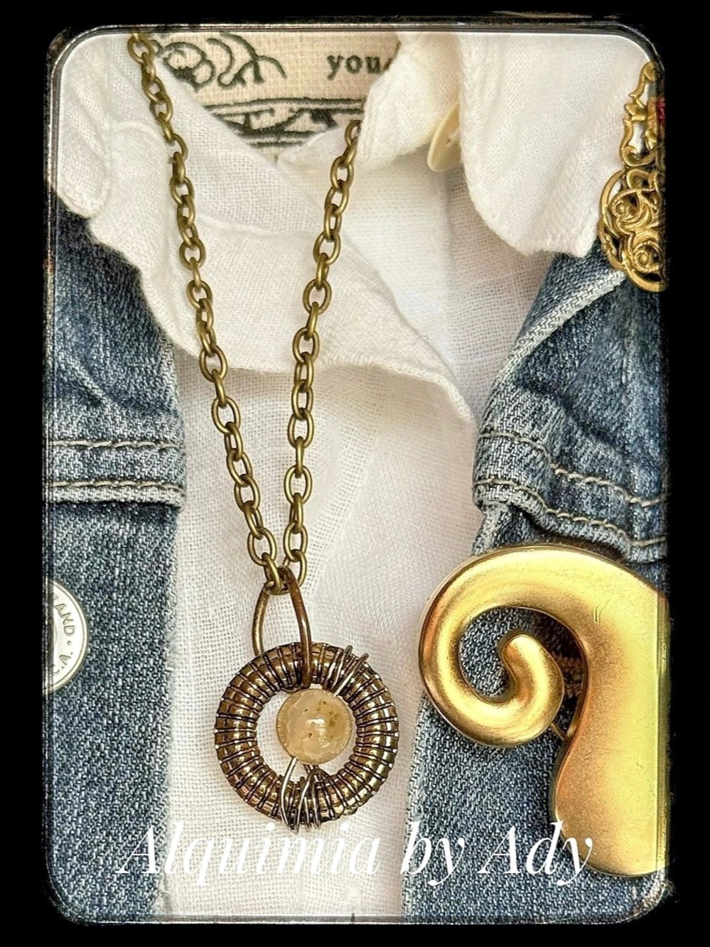 Citrine Statement Pendant Necklace